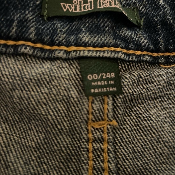 Wild Fable Blue Jean Shorts High-Waisted Cut-Off - Picture 4 of 4